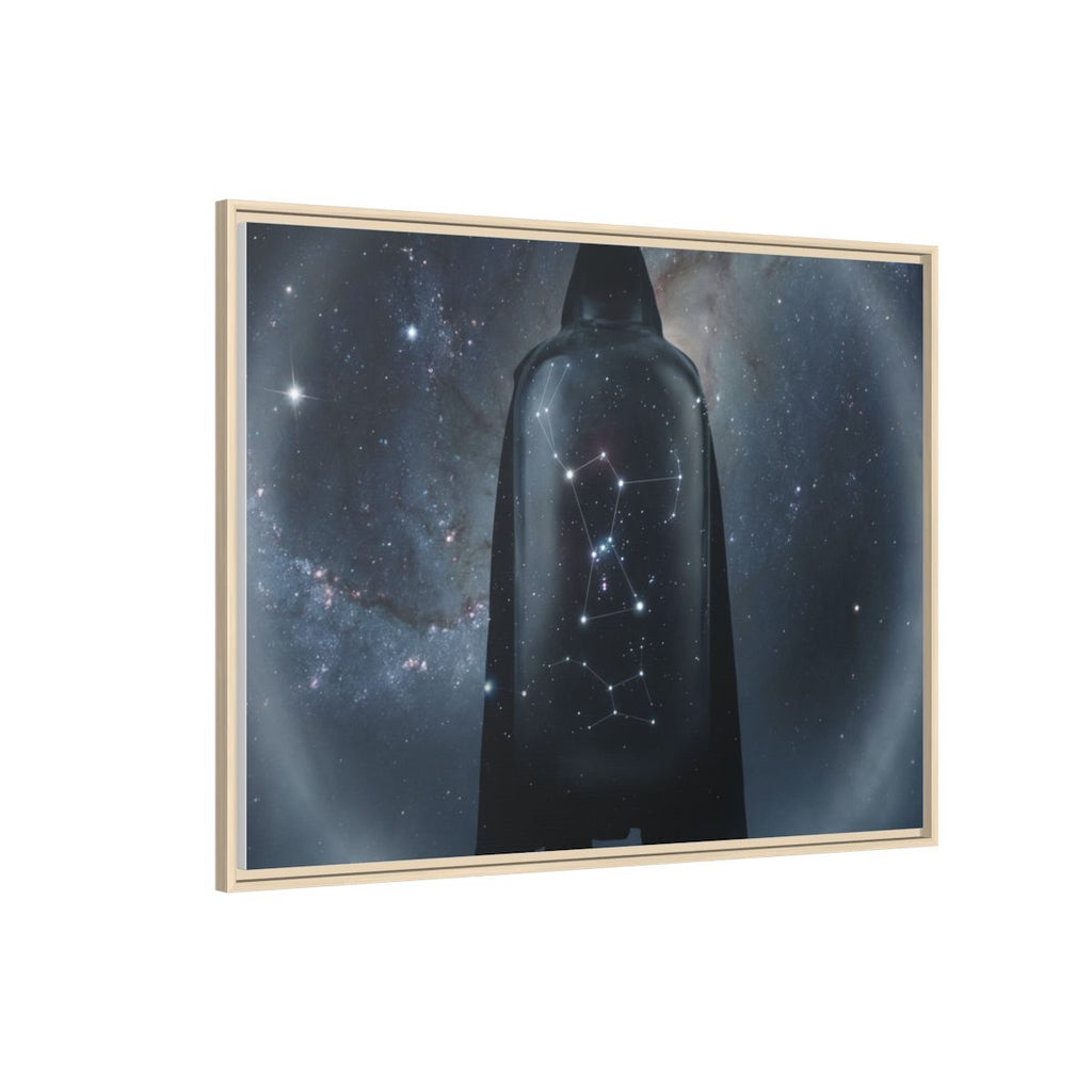 Framed Matte Canvas - Cosmic Sentinel — Natural / 1.25" (10×8, 12×9, 14×11, 16×12, 20×10, 18×12, 20×16, 24×16, 24×18, 36×12, 24×20, 32×16, 30×20, 30×24, 32×24, 48×16, 36×24, 48×24, 40×30, 60×20, 48×32, 60×30 & 60×40)