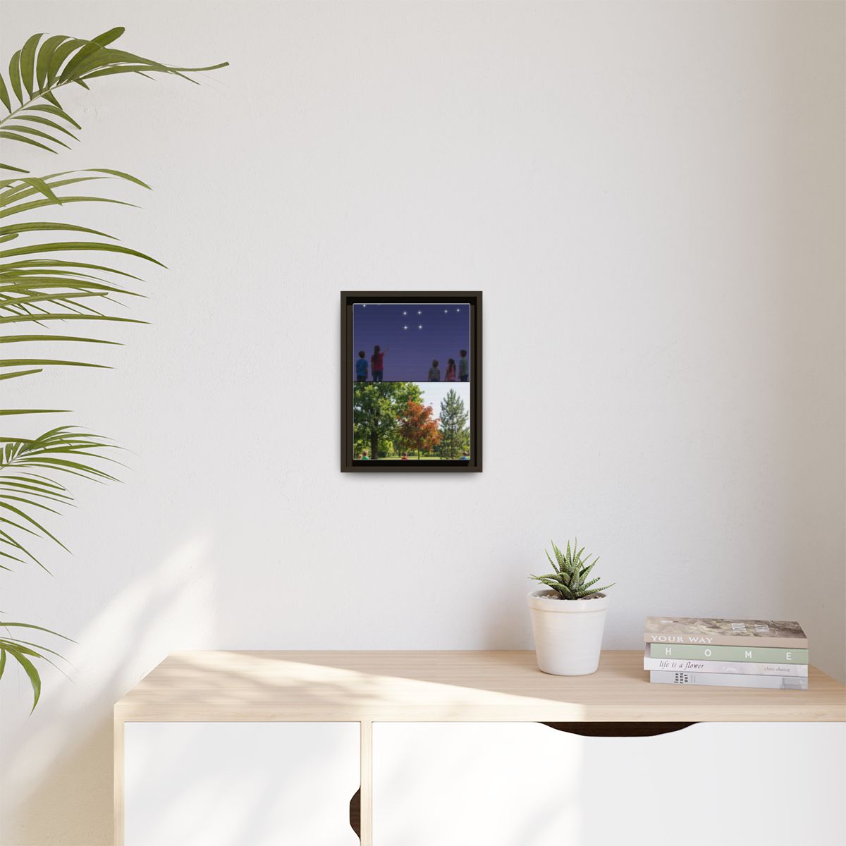Framed Matte Canvas - Discovery — Espresso / 1.25"