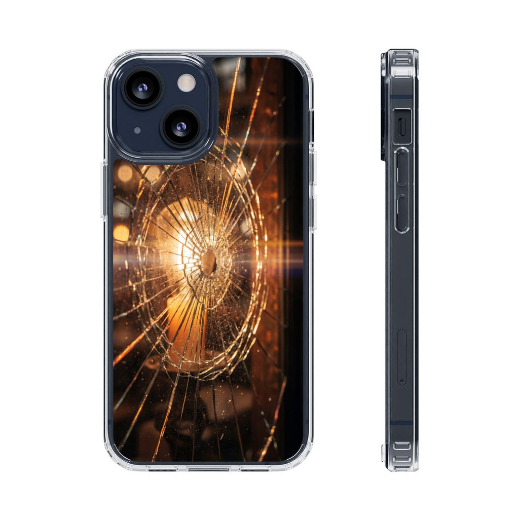 Clear Impact-Resistant Case - Fractured Glow