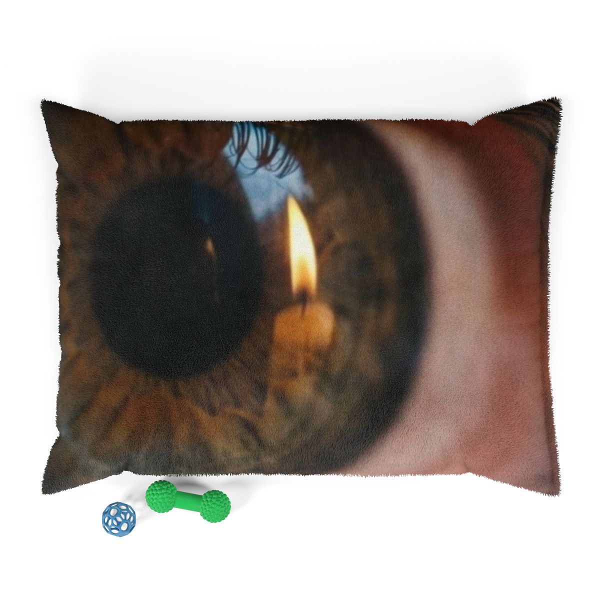 Pet Bed - Amber Iris Reflection Fine Art Print | Echovira...