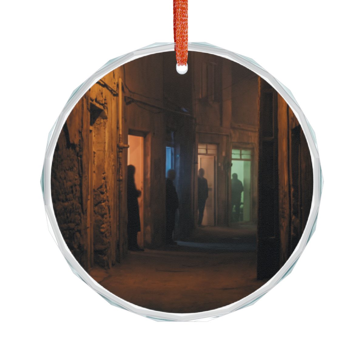 Crystal Glass Ornament - Midnight Shadow Alleyway... |...