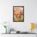 Framed Vertical Poster - Luna Sunshine Glow — Walnut (11×14...