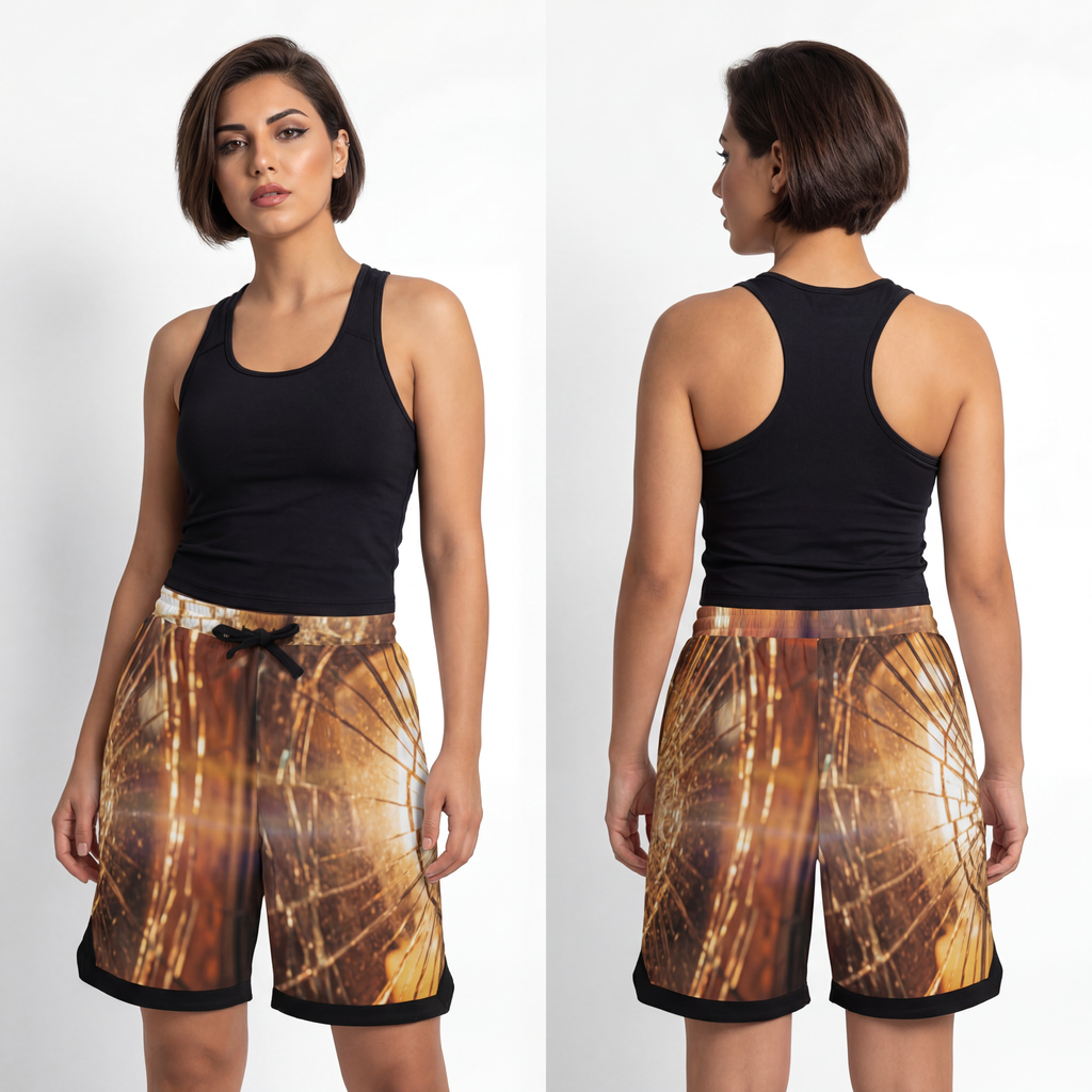 Basketball Rib Shorts - Shattered Tension