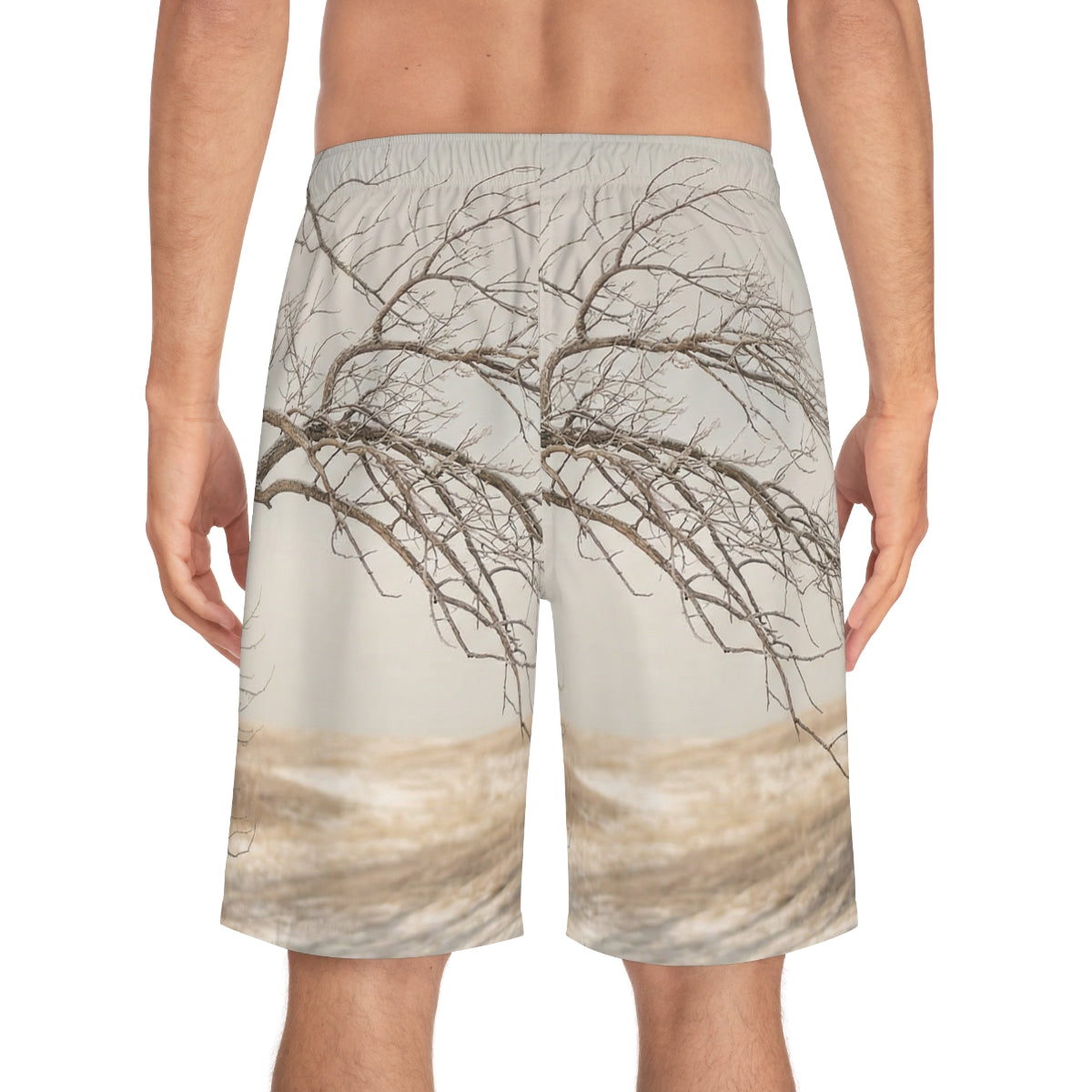 Men's Board Shorts - Winter Branch Solitude Landscape |...
