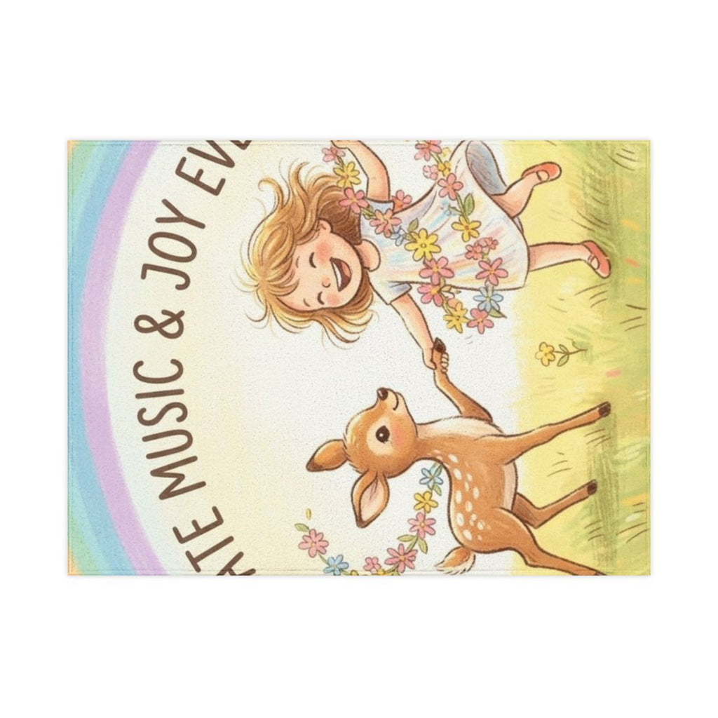Toddler Blanket - Joyful Meadow Snuggle | Echovira Gallery