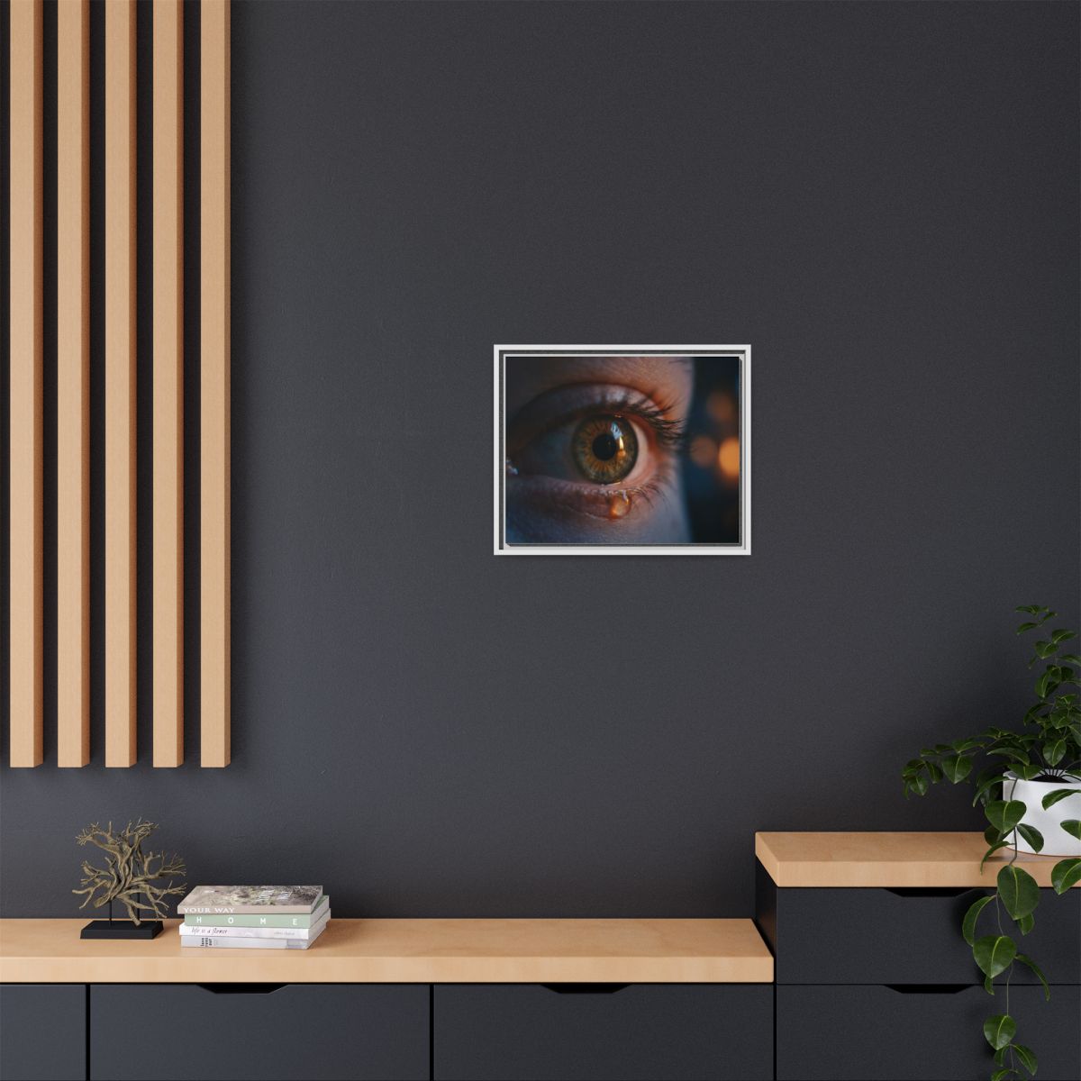 لوحة كانفاس بإطار غير لامع - العين الصوفية
