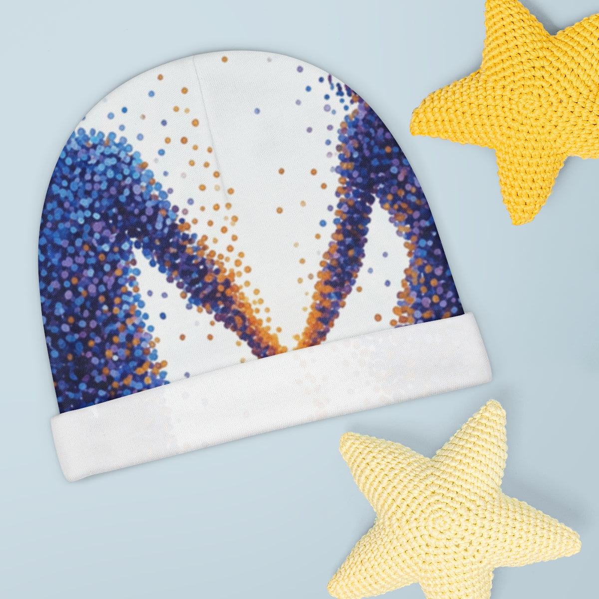 Celestial Portal Lovers Dot Art Baby Beanie