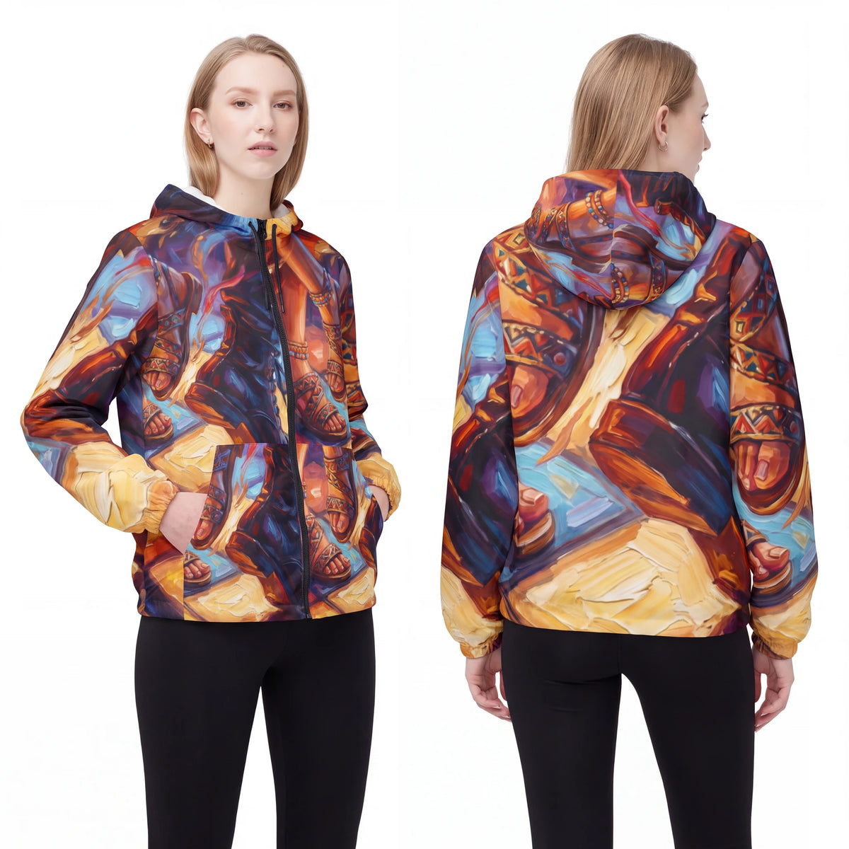 Unisex Windbreaker - Festival Rhythm | Echovira Gallery