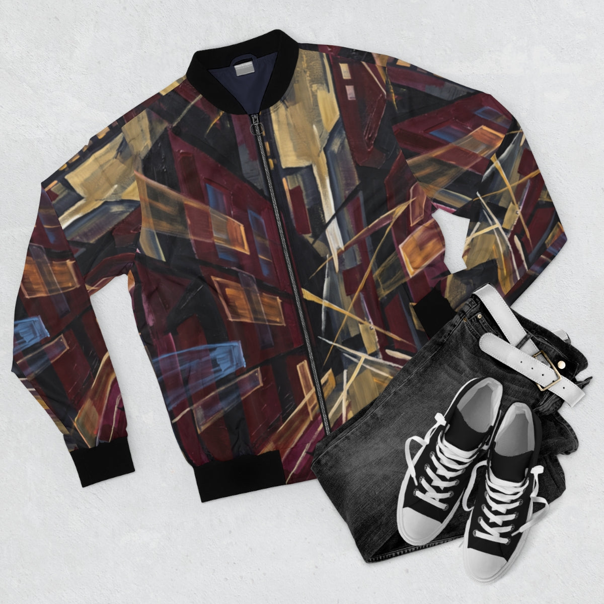 Men's Bomber Jacket - Urban Perspective | Echovira Gallery