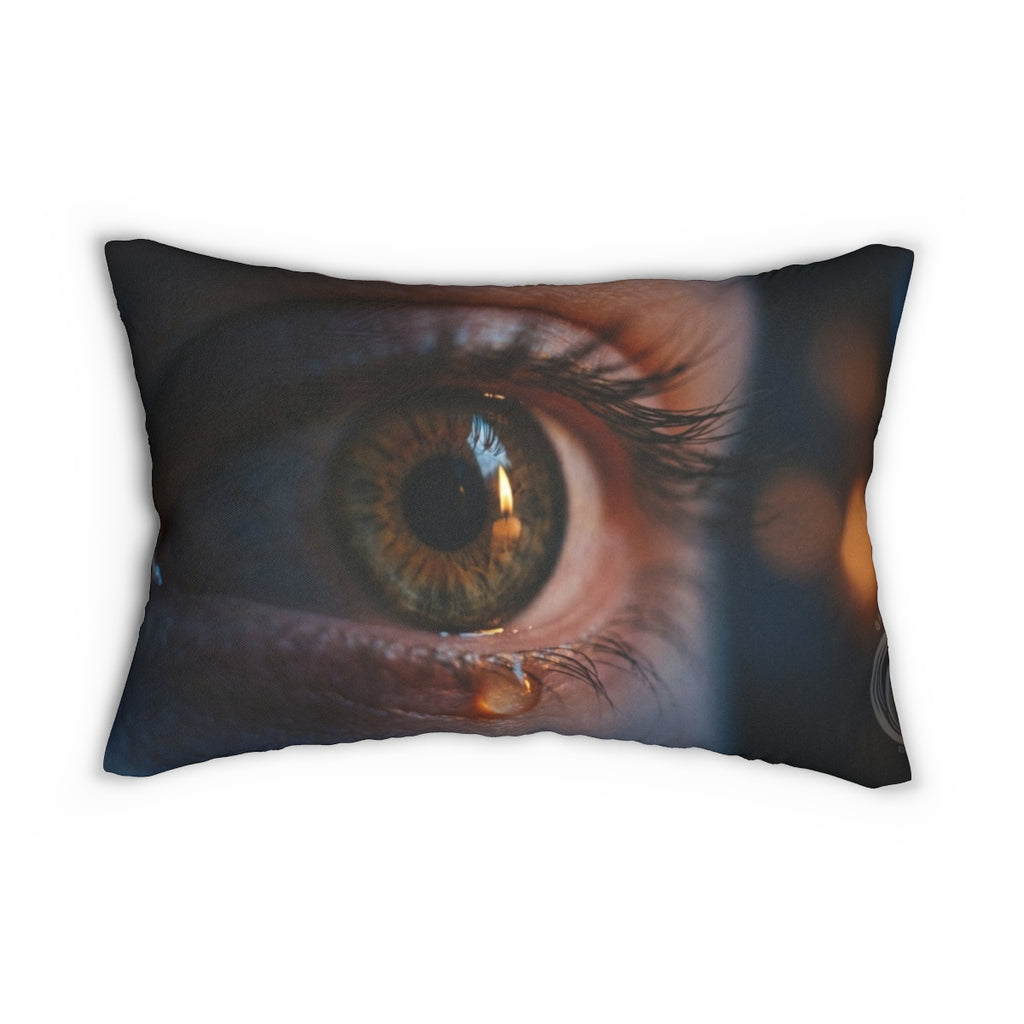 Spun Polyester Lumbar Pillow - Candlelight Eye | Echovira...