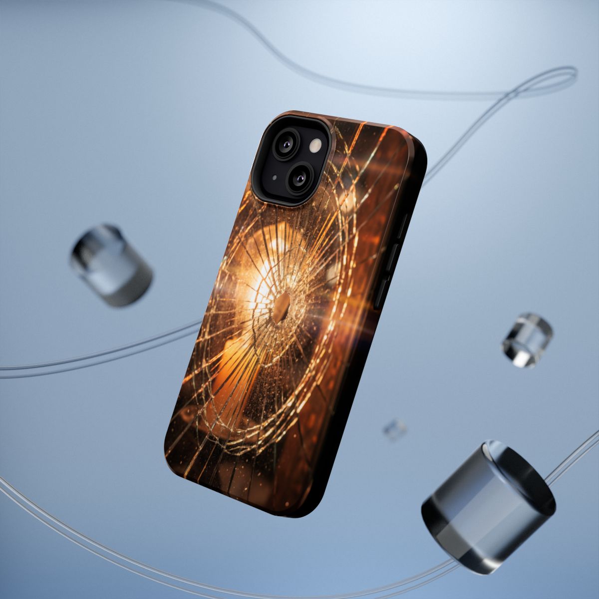 Impact-Resistant Case - Moody Fractured Glass— sizes part 1/2