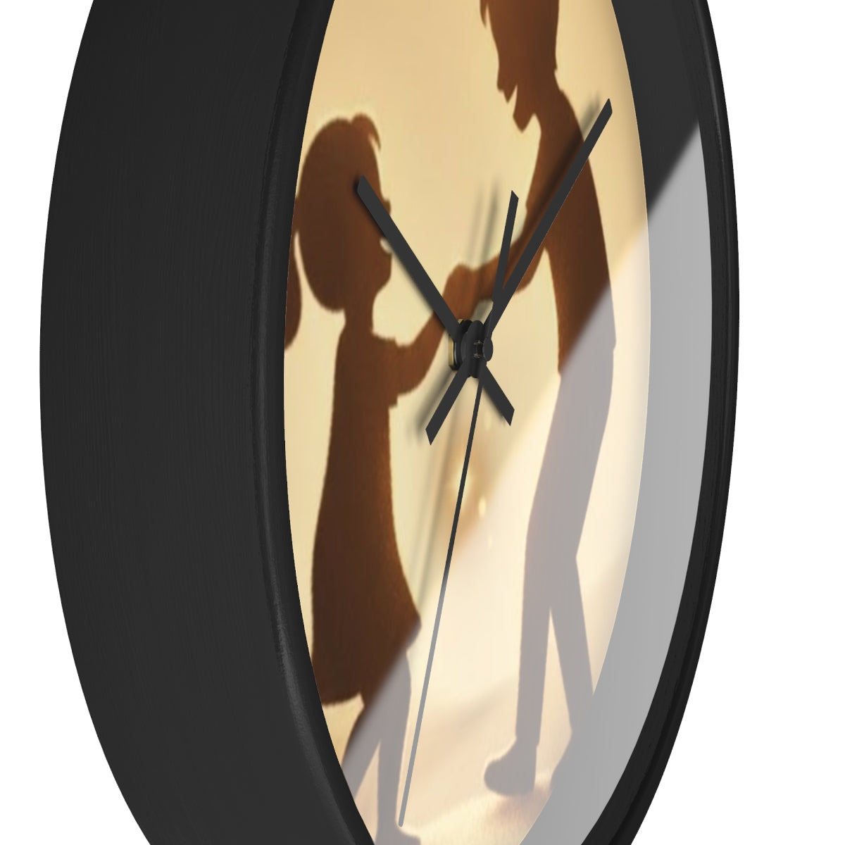 Wall Clock - Golden Hour Joy Sibling Art | Echovira Gallery