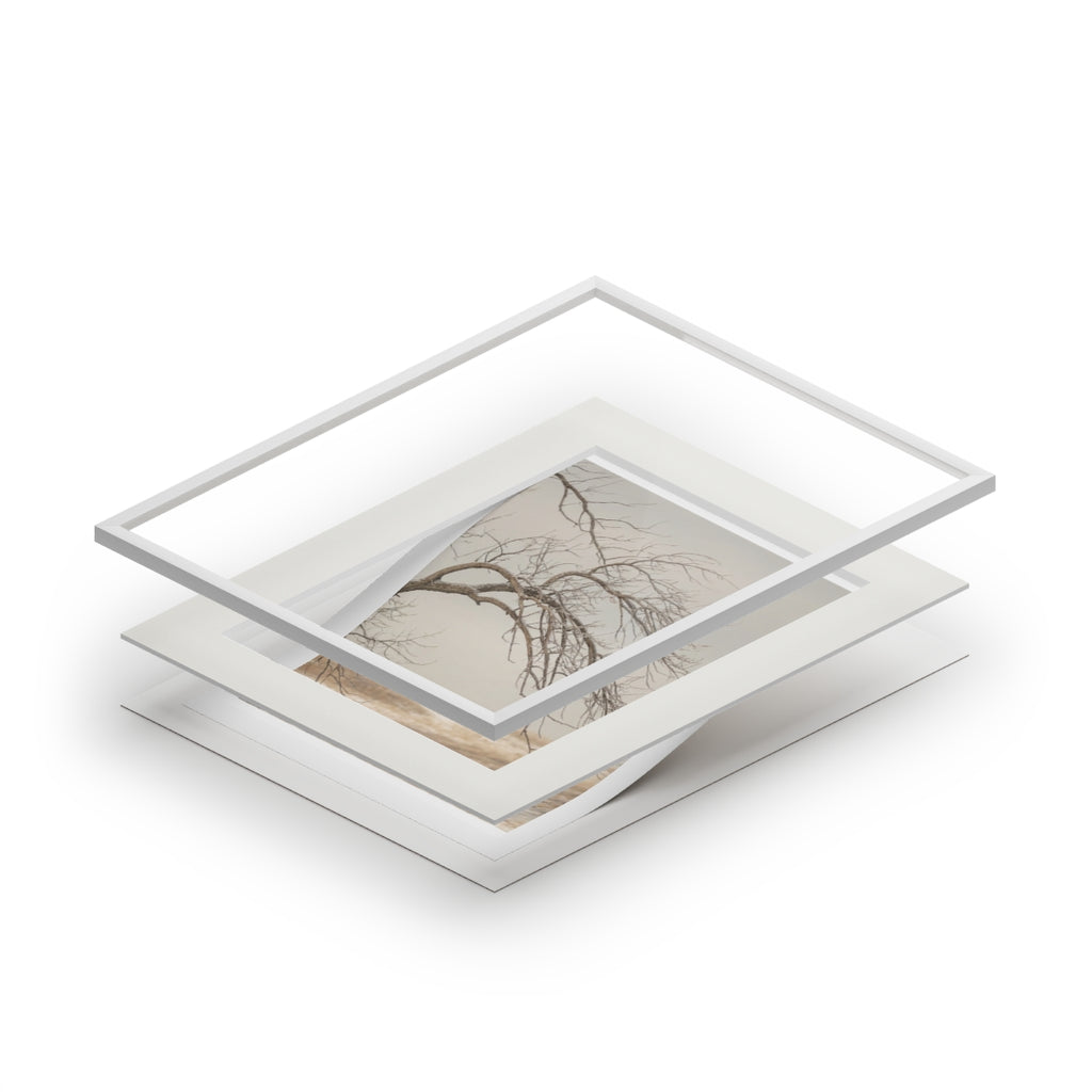 Framed Fine Art Print - Hushed Winter — Portrait