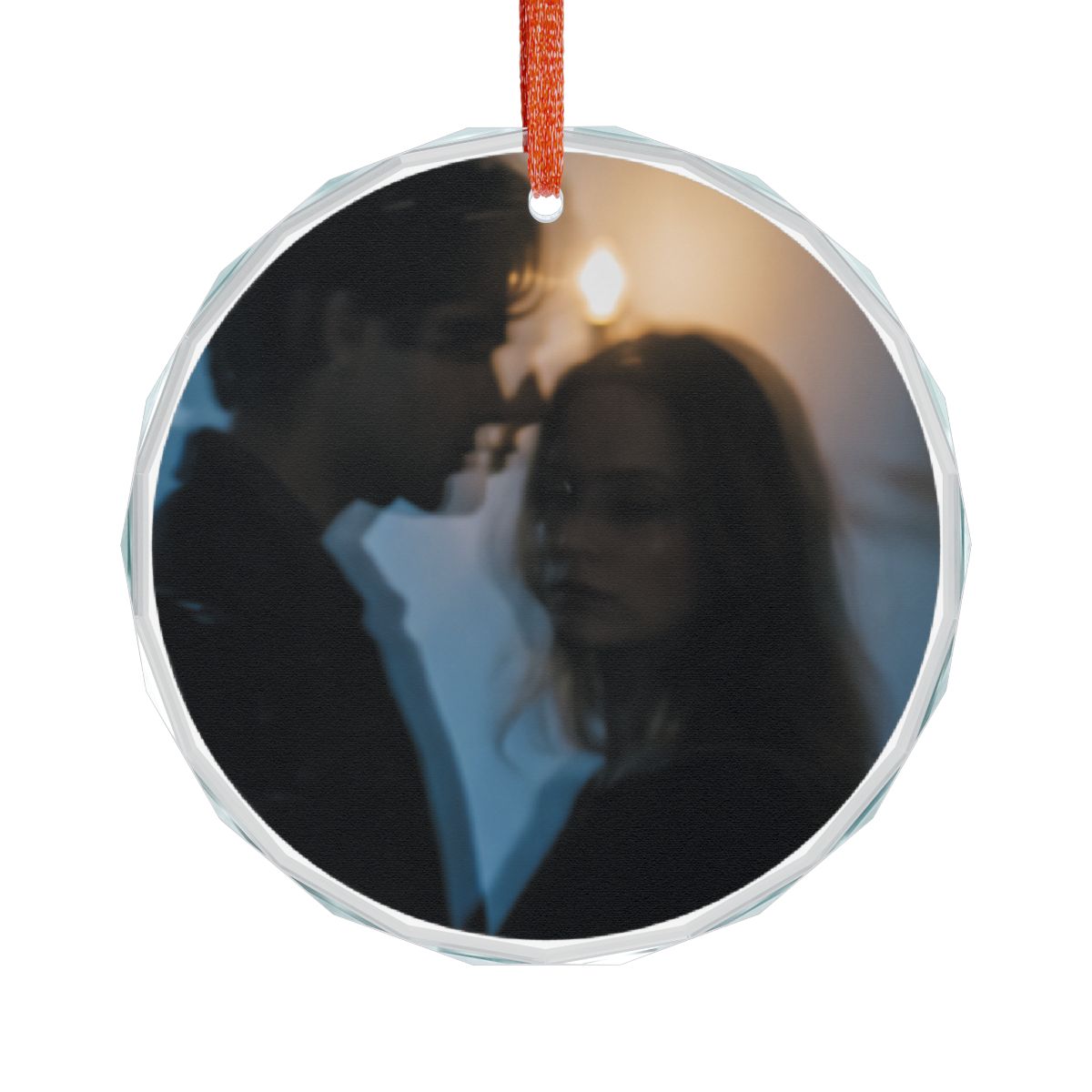 Midnight Glow Glass Ornament - Ethereal Holiday Hanging |...