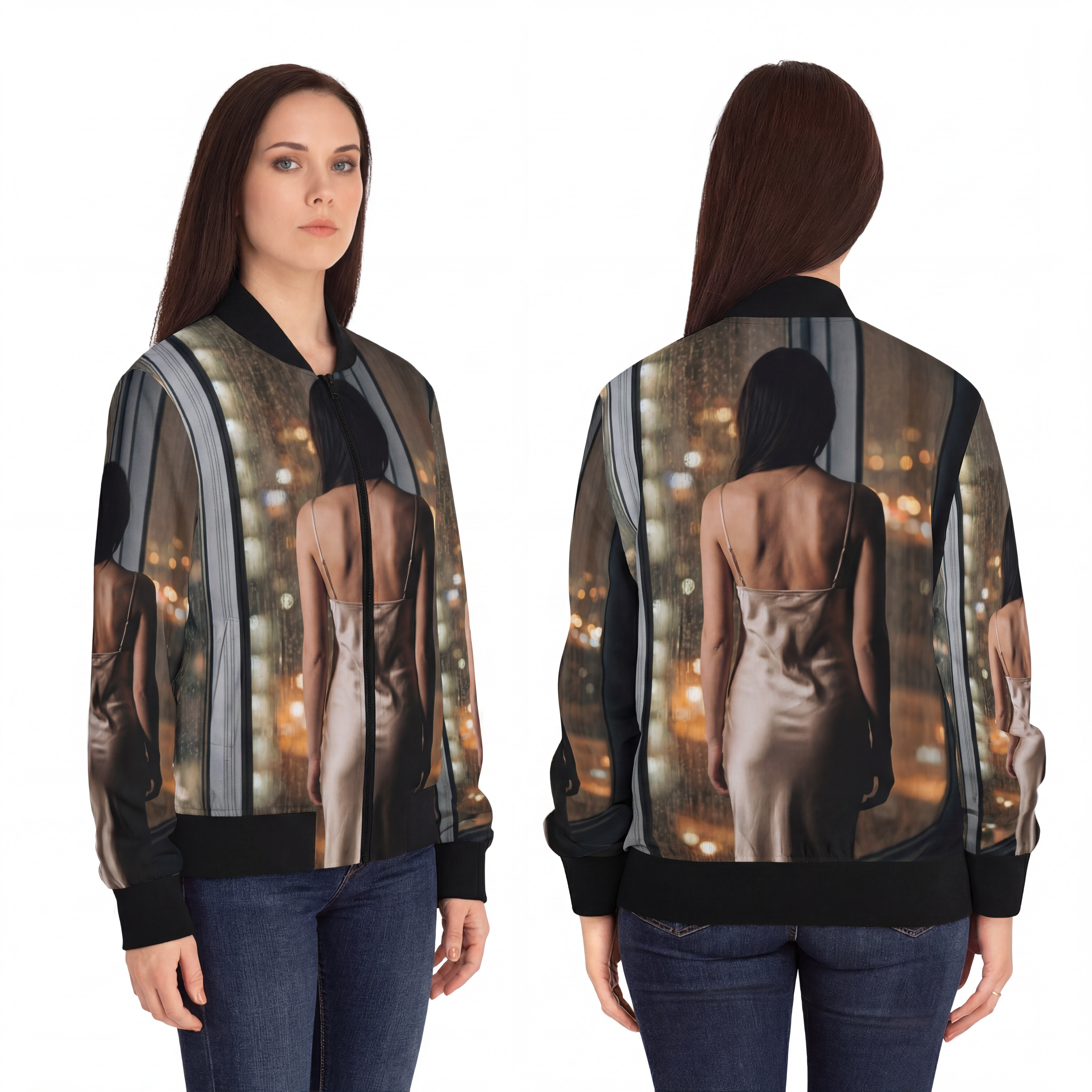 Women's Bomber Jacket - Cool Girl Mood