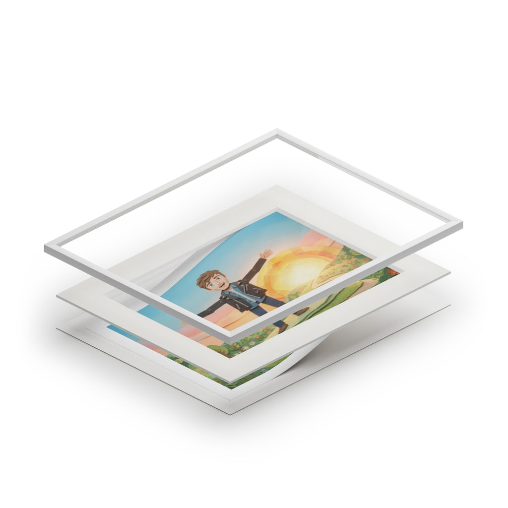 Fine Art Print - Sunny Meadow Paper Frame — Landscape (14×11...