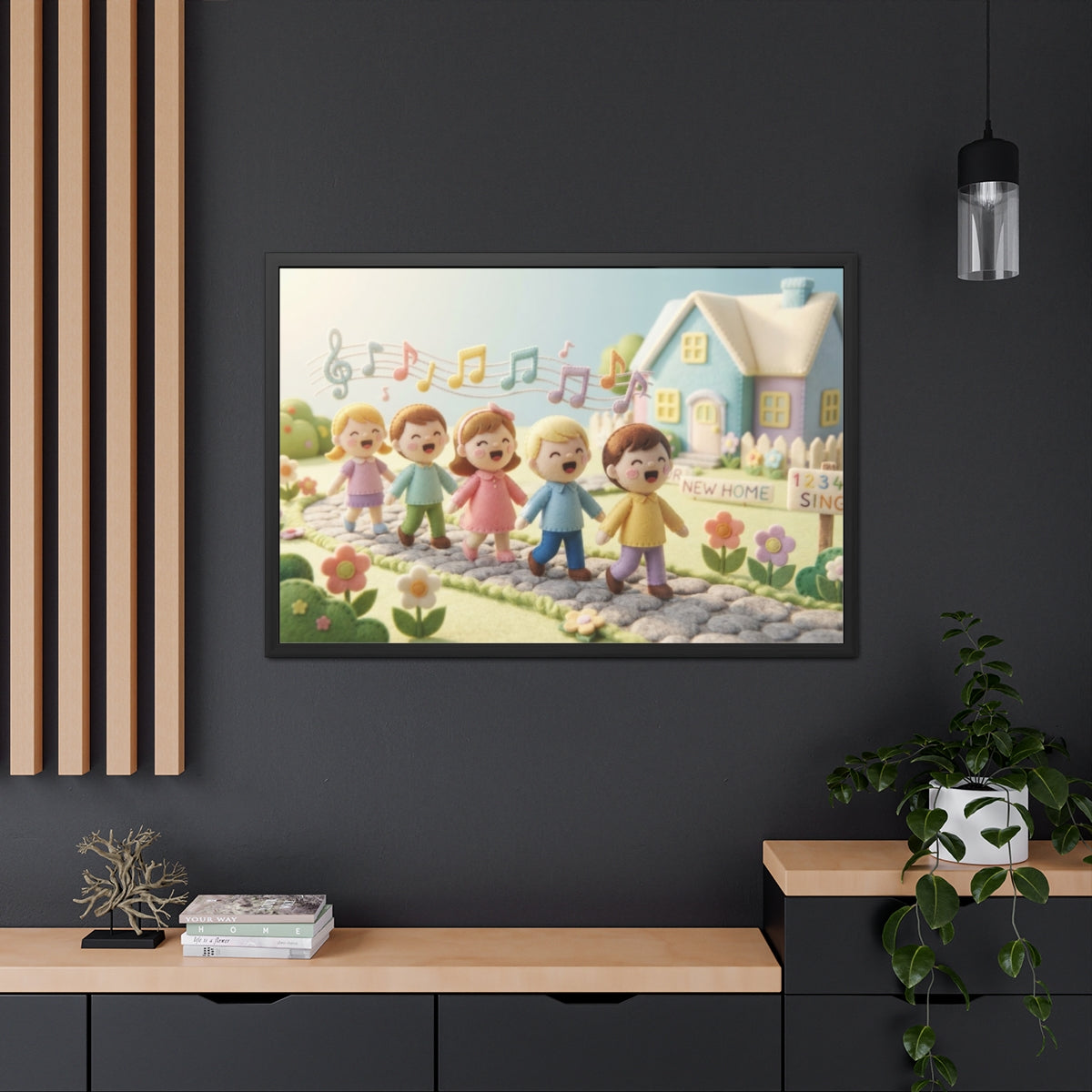 Framed Poster - Melody Lane Journey — Landscape (10×8, 12×8...