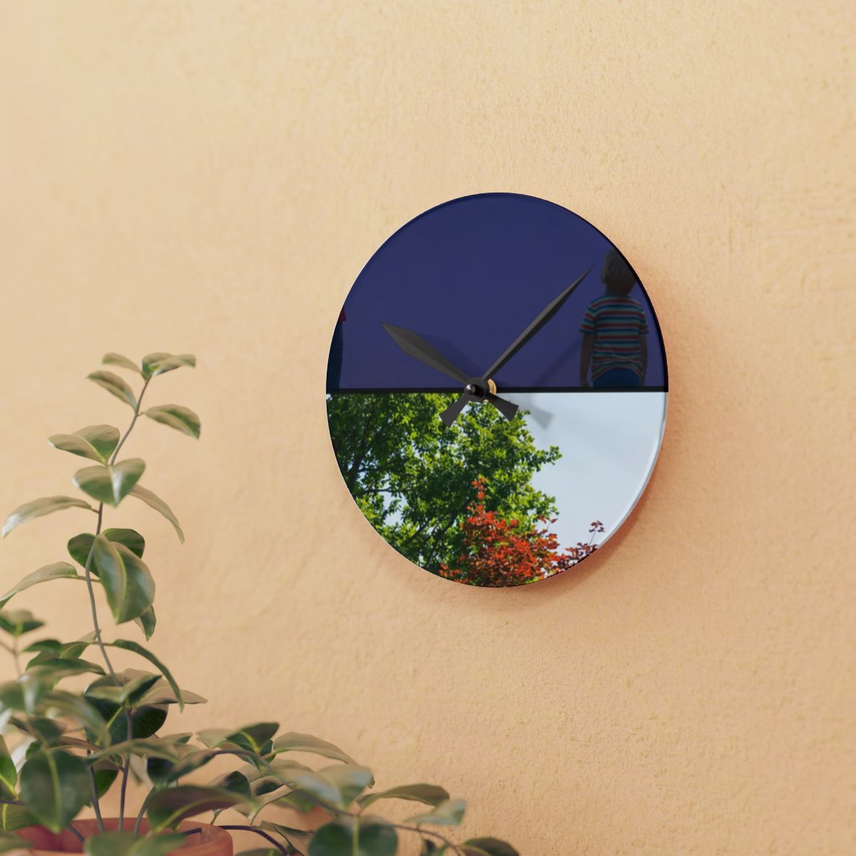 Acrylic Wall Clock - Stardust & Forest Discovery | Echovira...