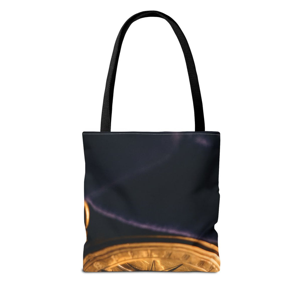 Vintage Brass Sundial Compass Art Tote Bag