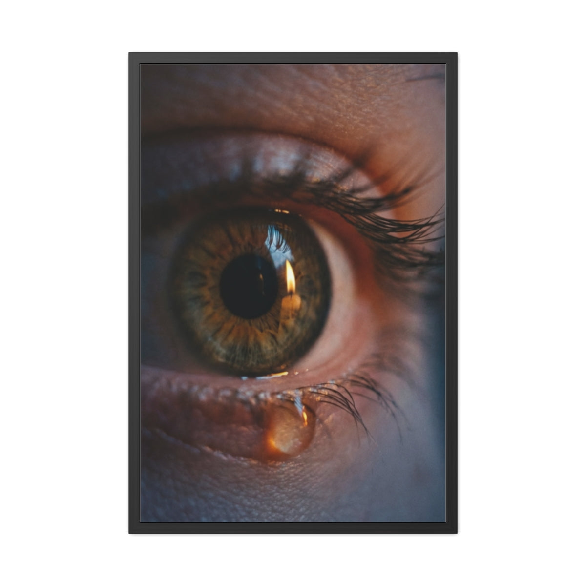 Framed Poster - Ethereal Gaze — Portrait