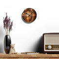 Acrylic Wall Clock - Golden Fracture Timepiece | Echovira...