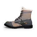 Women's Fur & Leather Boots - Sea Dusk | Echovira Gallery