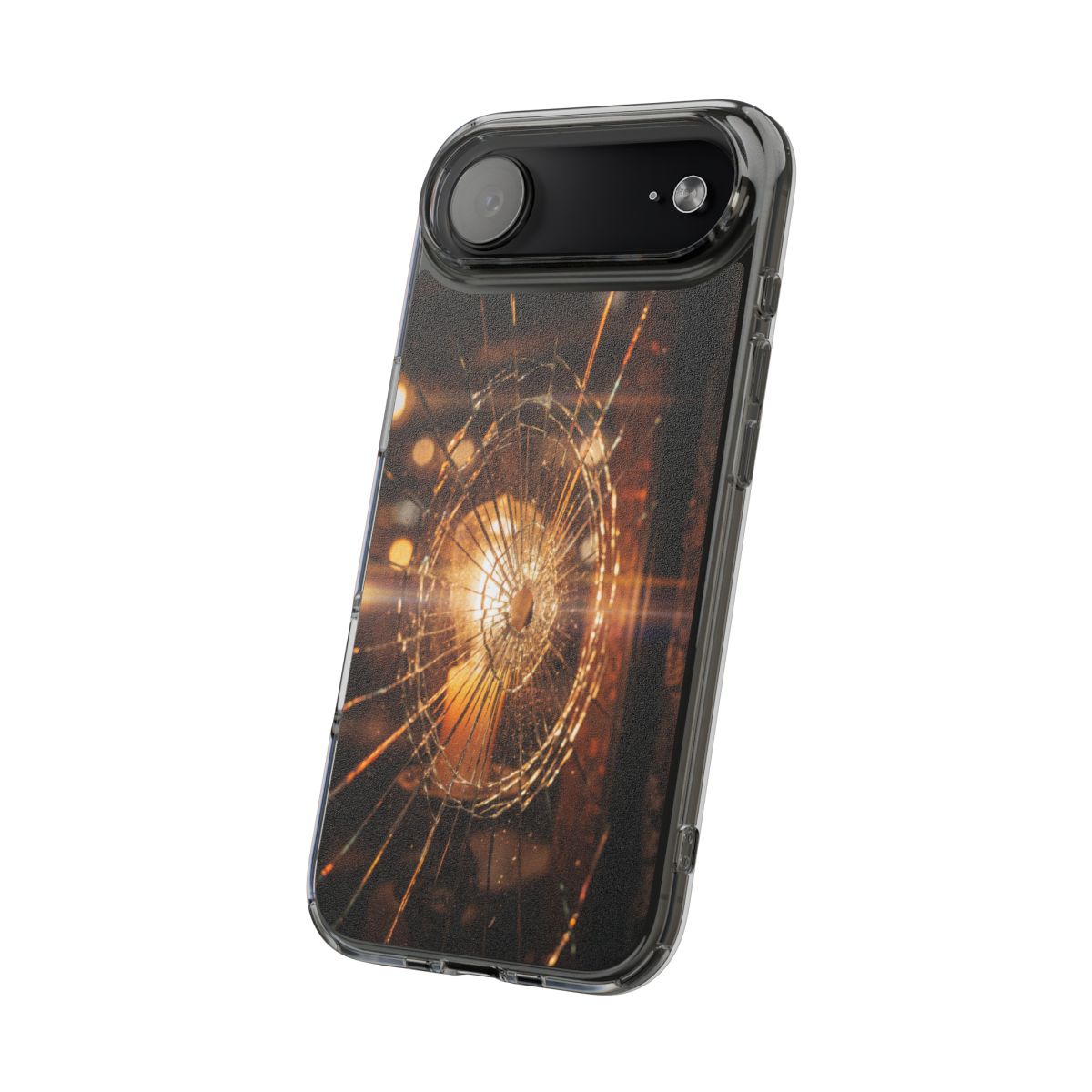 Clear Impact-Resistant Case - Fractured Glow