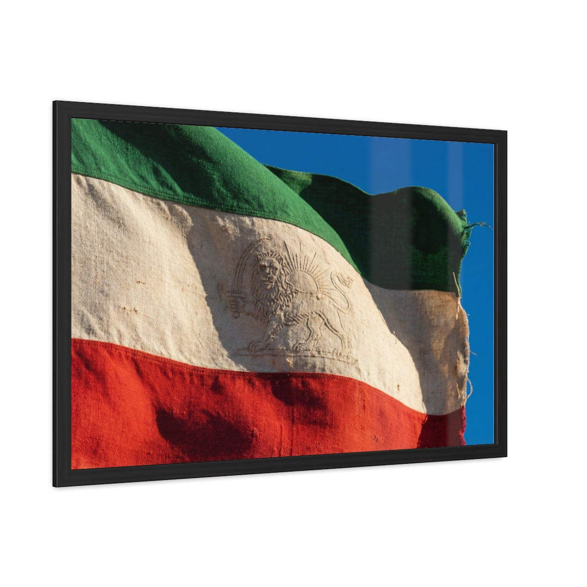 Framed Wall Art - Heritage Flag — Landscape
