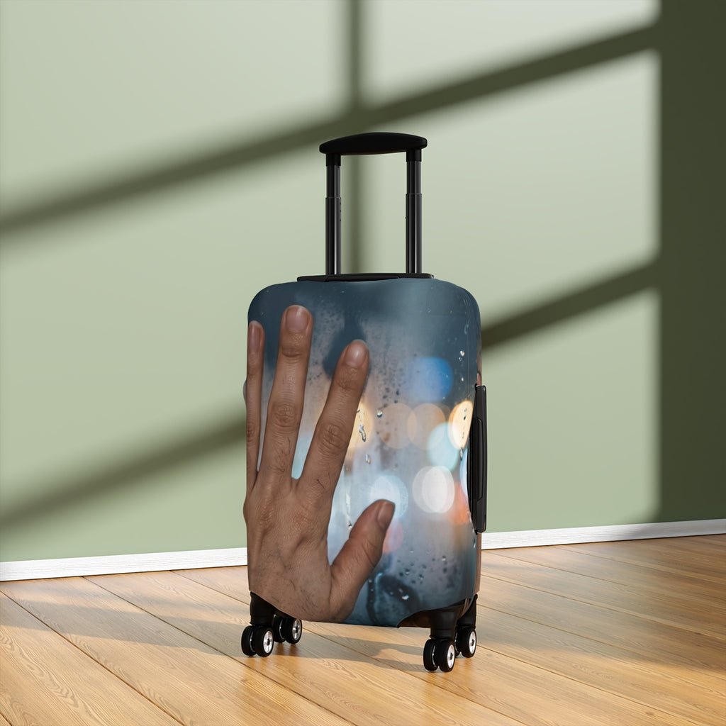 Rainy City Window Luggage Cover
