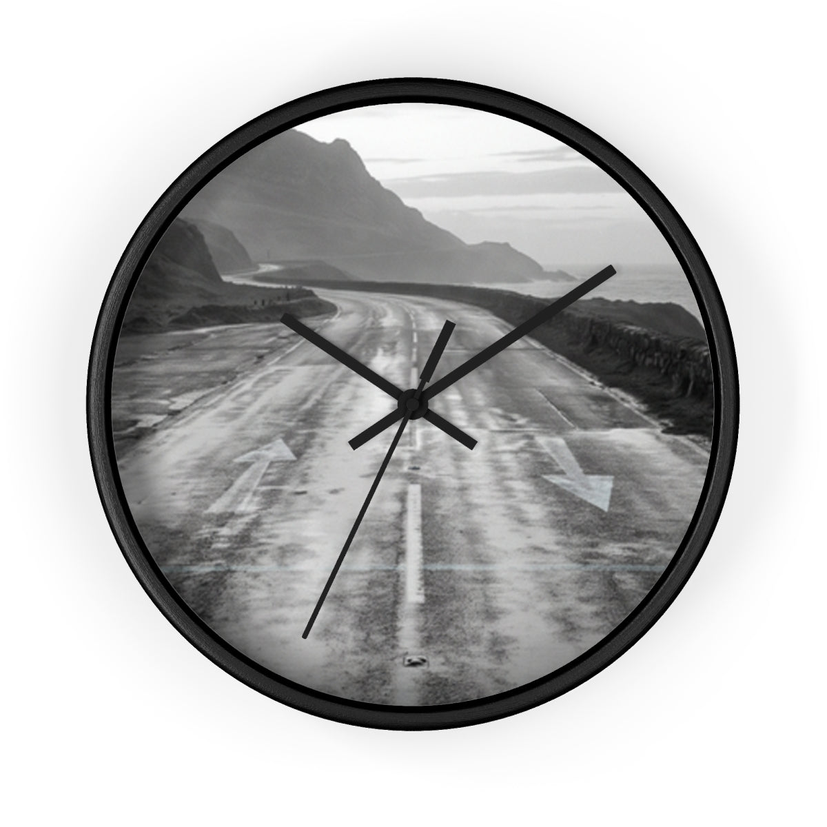 Wall Clock - Silent Highway Travel | Echovira Gallery