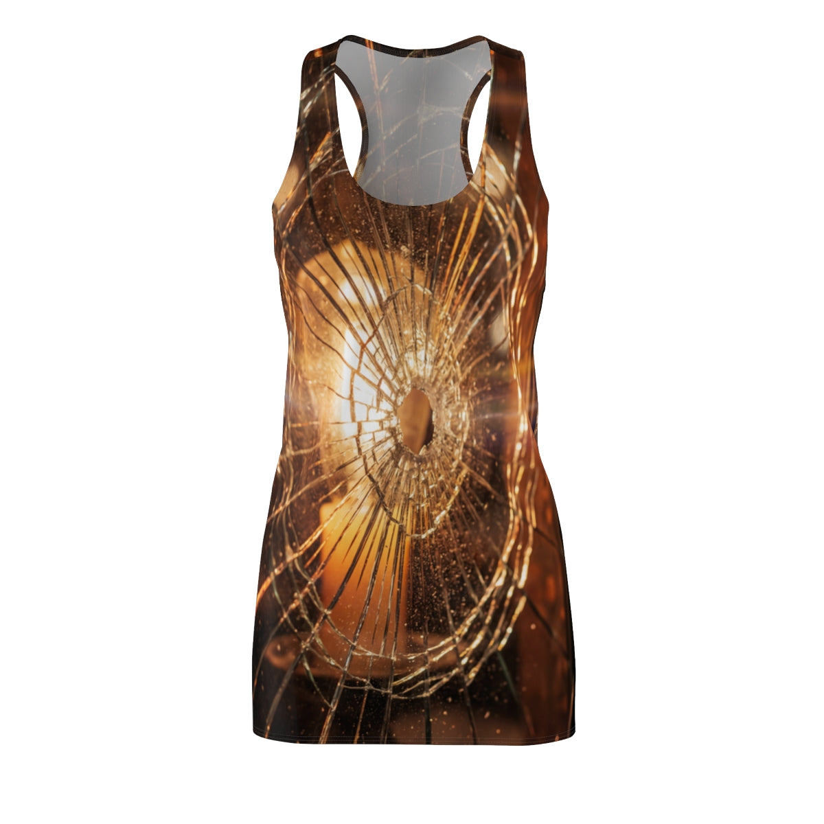 Women's Cut & Sew Racerback Dress - Shattered Glass Art... |...