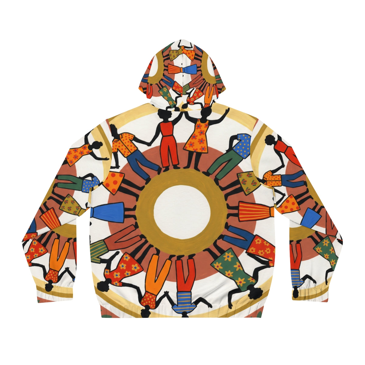Men's Full-Zip Hoodie - Unity Mandala Folk Art | Echovira...
