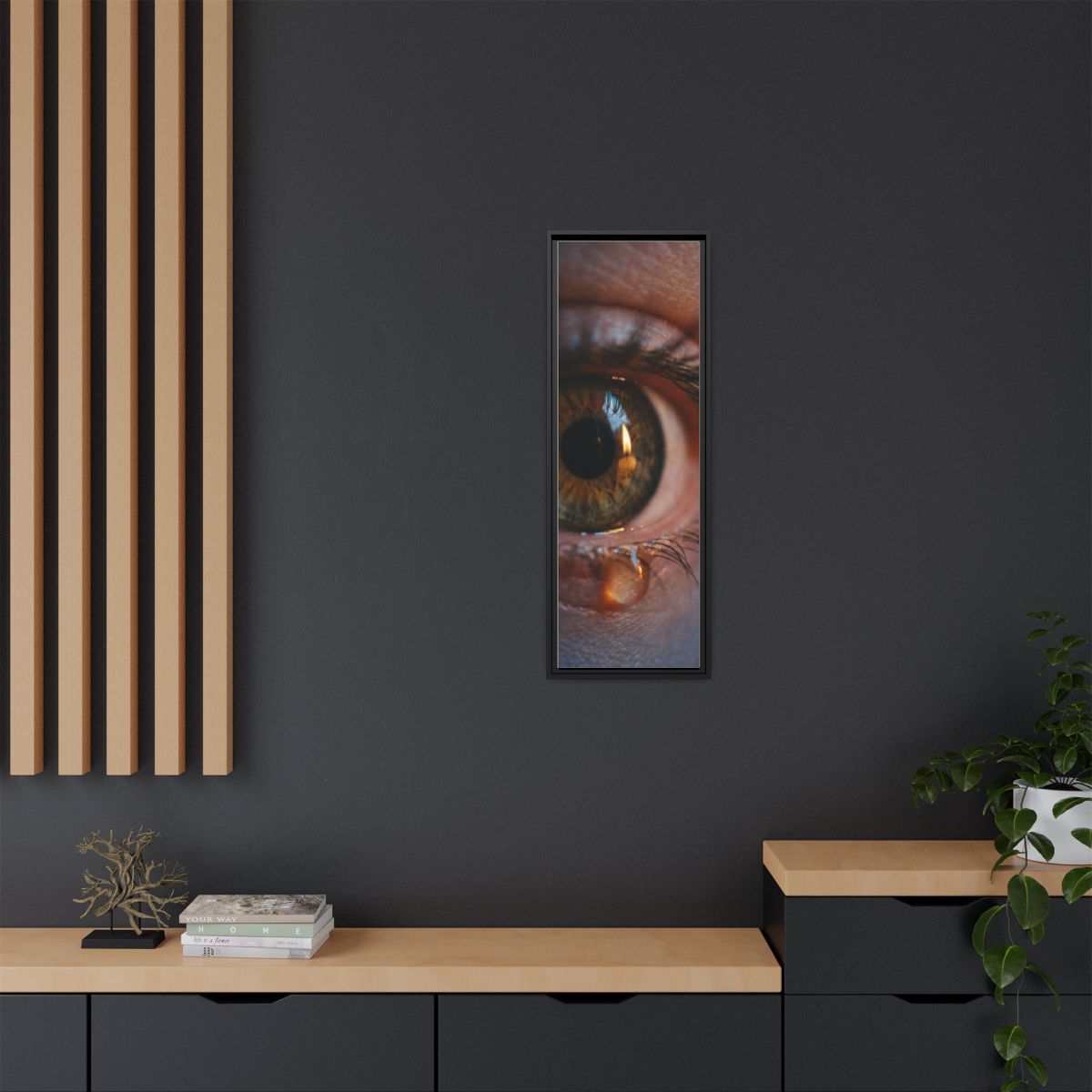 Framed Matte Canvas - Mystic Eye — Black / 1.25"