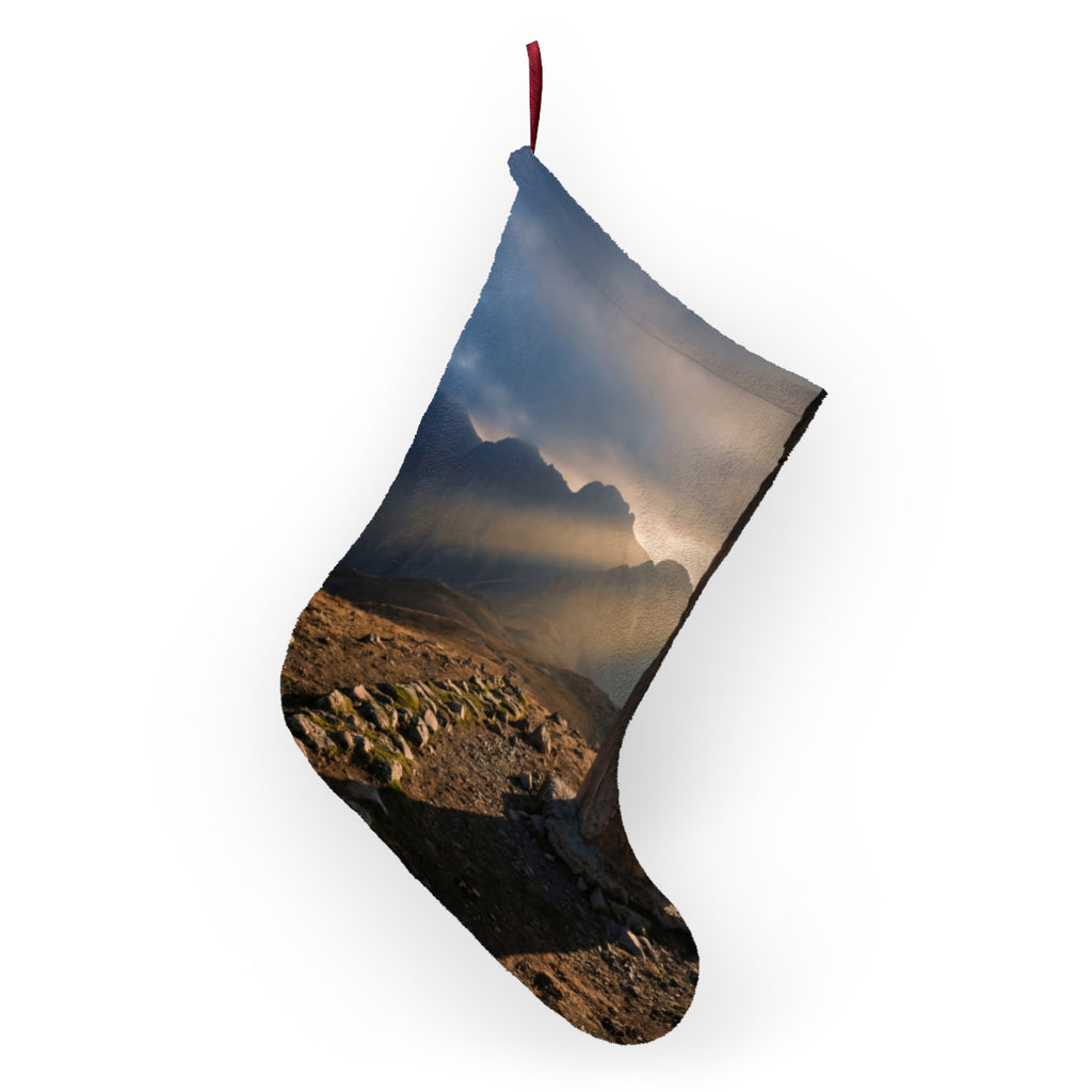 Christmas Stocking - Golden Peaks