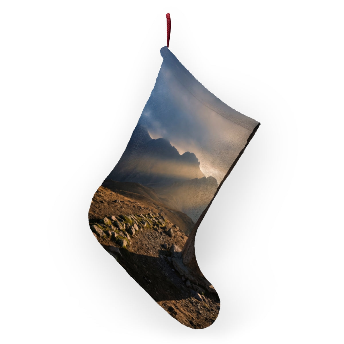 Christmas Stocking - Golden Peaks