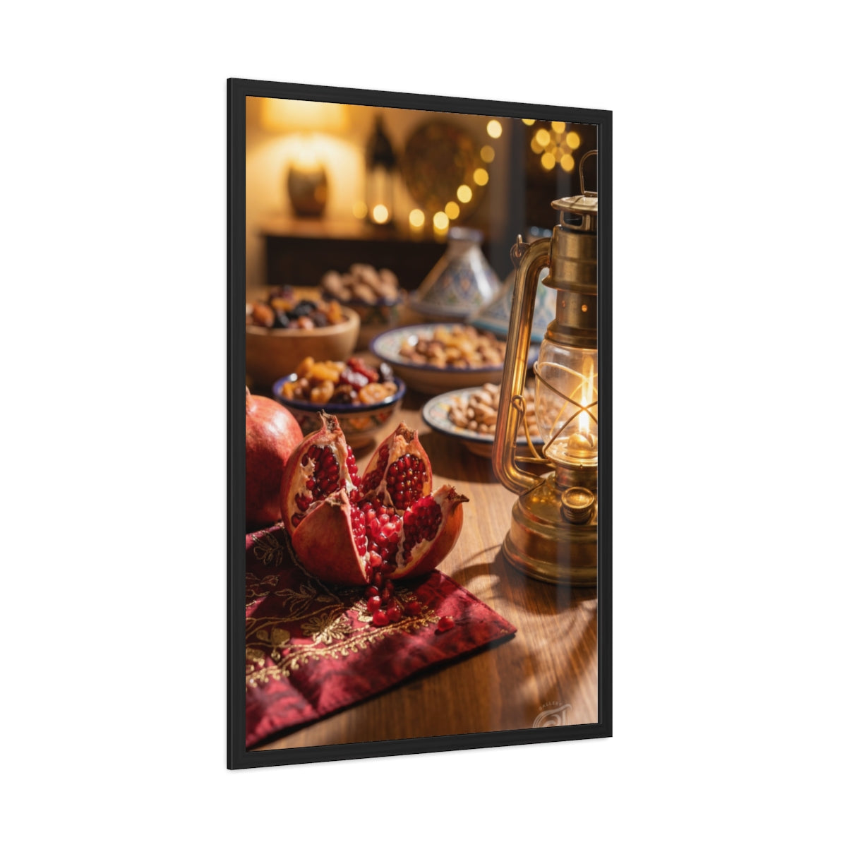 Framed Poster - Twilight Mediterranean Feast (8×12, 9×11......