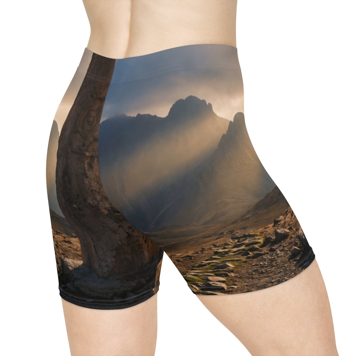 Women's Biker Shorts - Alpine Flow