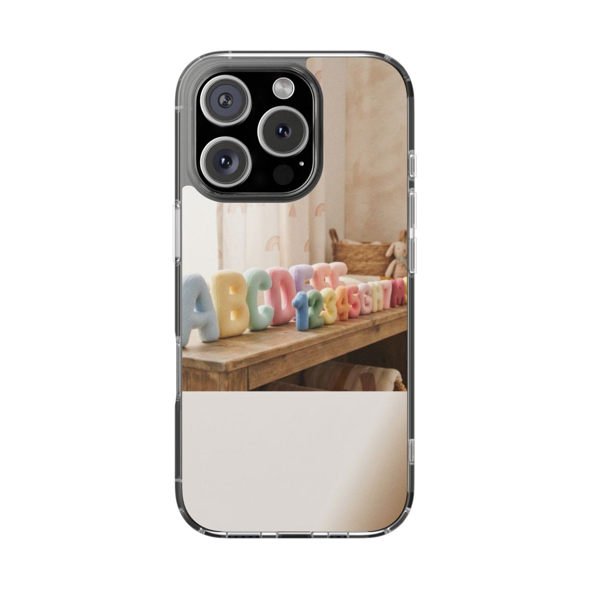 Clear Impact-Resistant Case - Pastel ABCs | Echovira Gallery