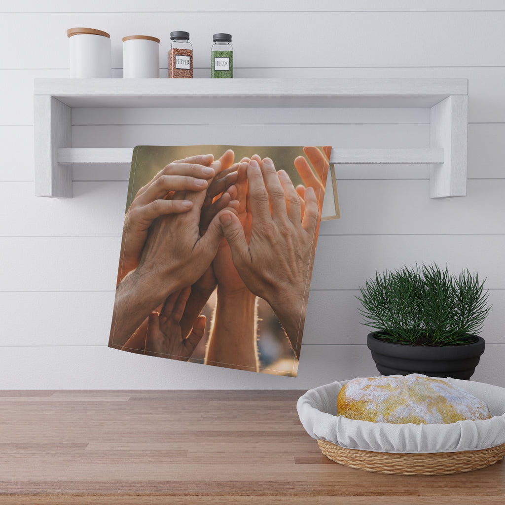 Tea Towels - Golden Rays of Unity Wall Art | Echovira...
