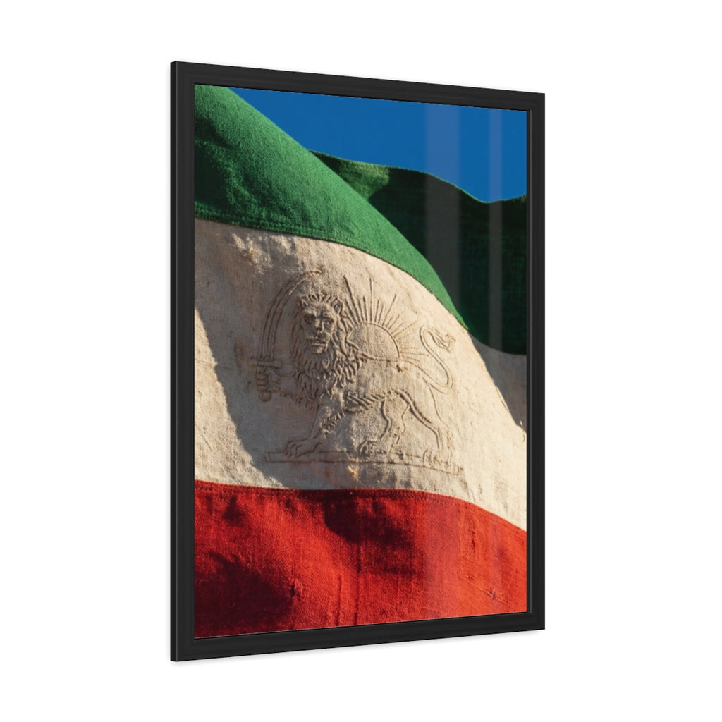 Framed Wall Art - Heritage Flag — Portrait