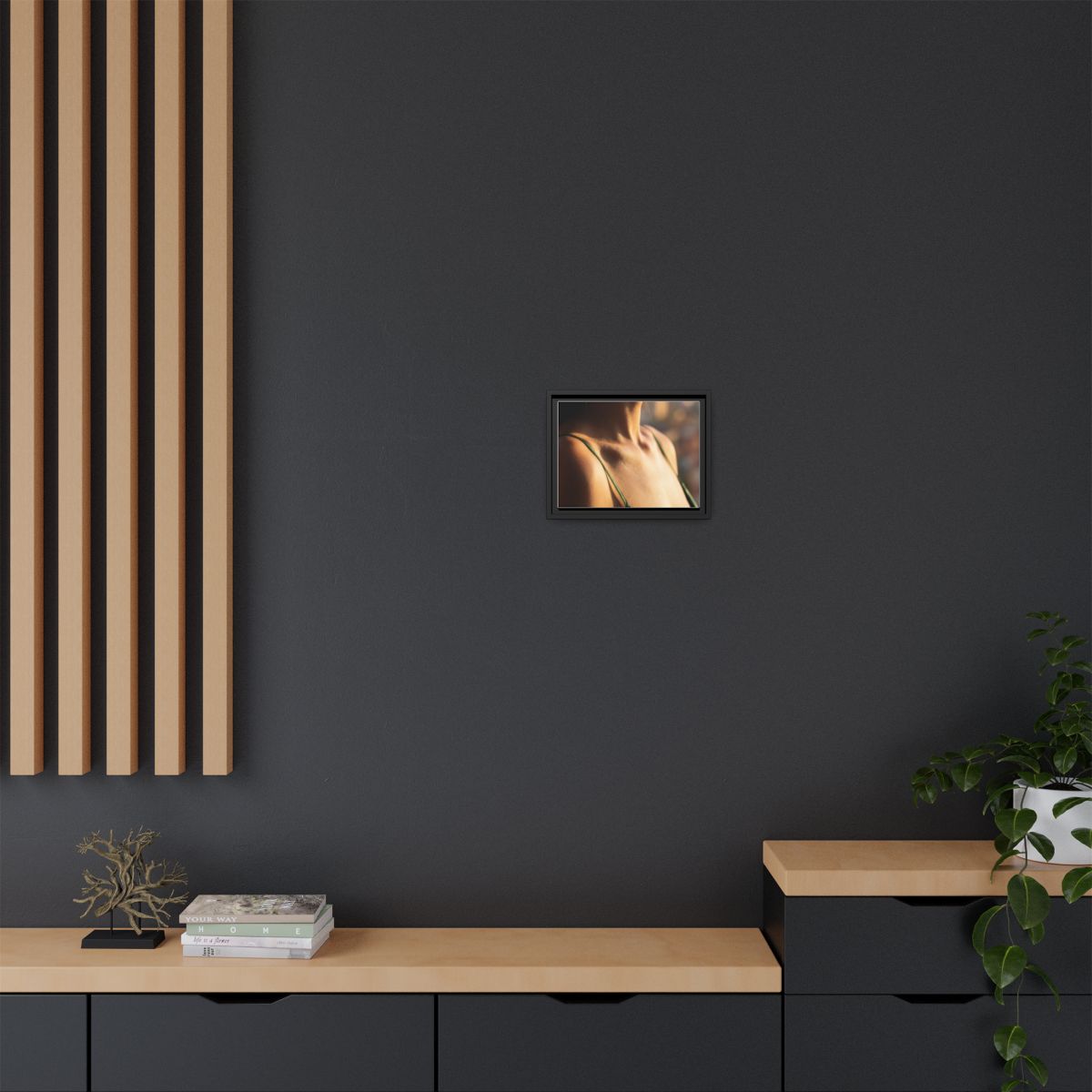 Matte Canvas Framed - Golden Hour Portrait — Black / 1.25"