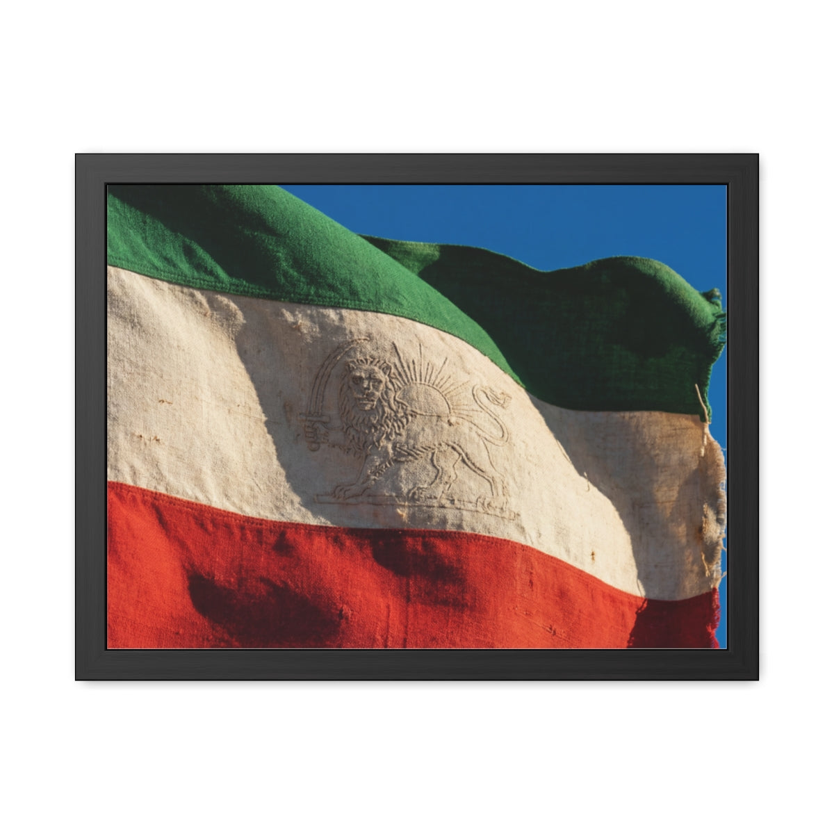 Framed Wall Art - Heritage Flag — Landscape