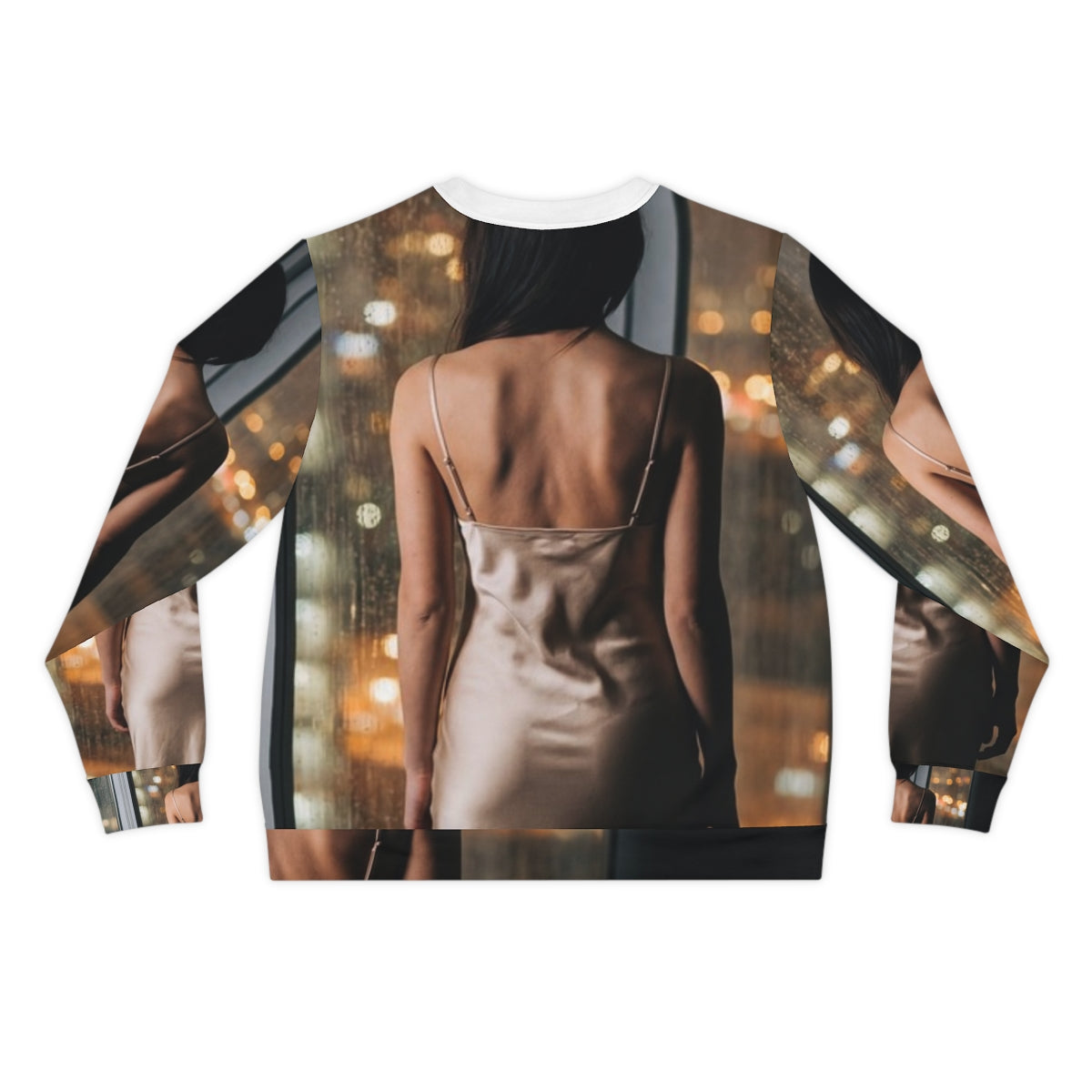 Men's Lightweight Sweatshirt - Rainy City Glow | Echovira...