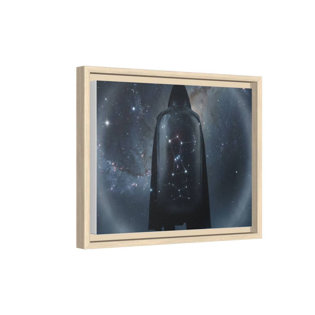 Framed Matte Canvas - Cosmic Sentinel — Natural / 1.25" (10×8, 12×9, 14×11, 16×12, 20×10, 18×12, 20×16, 24×16, 24×18, 36×12, 24×20, 32×16, 30×20, 30×24, 32×24, 48×16, 36×24, 48×24, 40×30, 60×20, 48×32, 60×30 & 60×40)