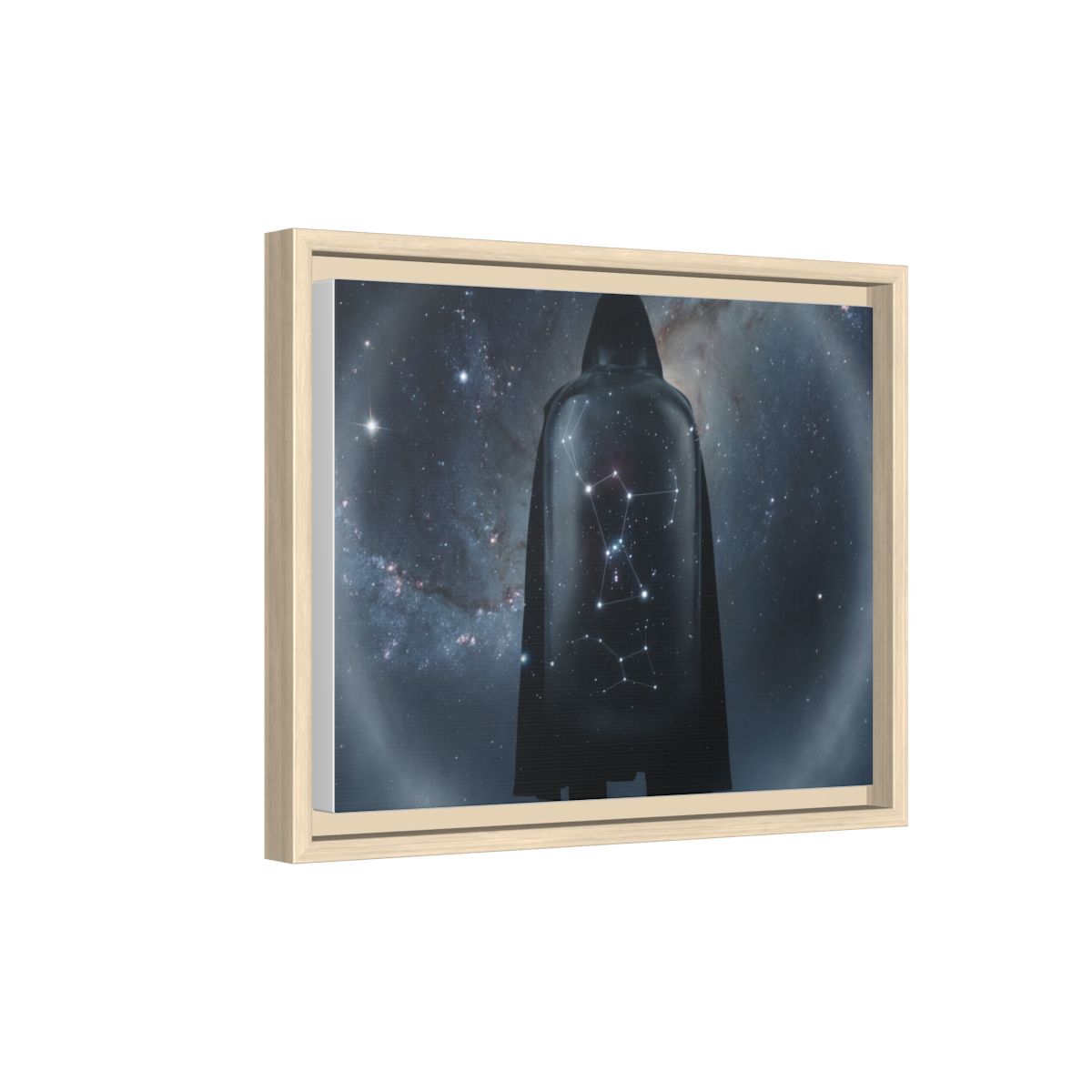Framed Matte Canvas - Cosmic Sentinel — Natural / 1.25" (10×8, 12×9, 14×11, 16×12, 20×10, 18×12, 20×16, 24×16, 24×18, 36×12, 24×20, 32×16, 30×20, 30×24, 32×24, 48×16, 36×24, 48×24, 40×30, 60×20, 48×32, 60×30 & 60×40)