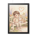 Framed Vertical Poster - Tender Garden Friendship Storybook...