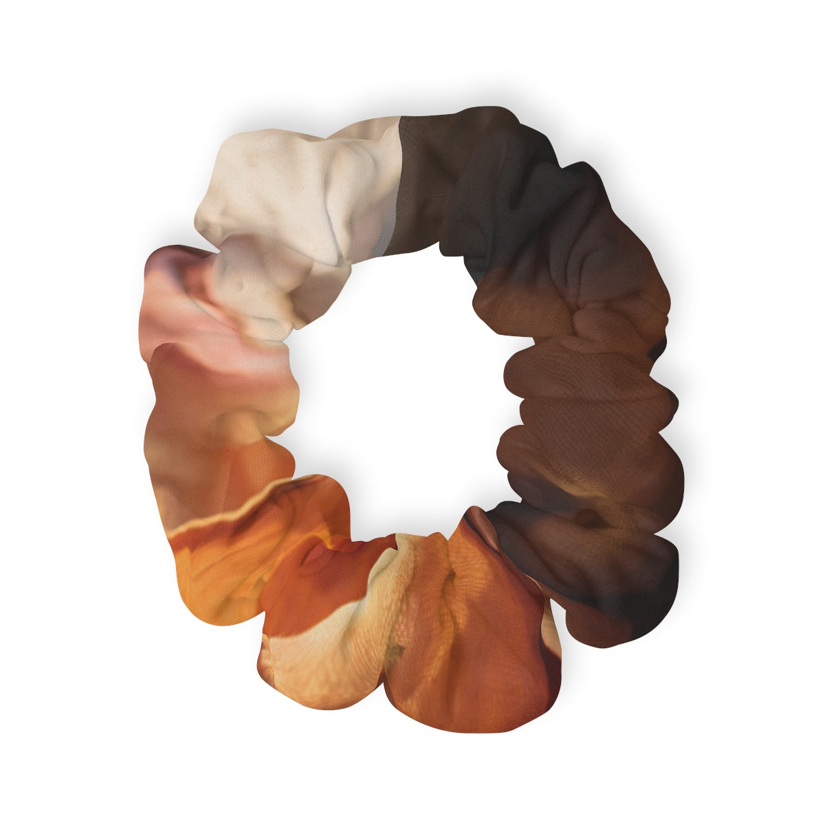Scrunchie - Amber Silk Scarf Glow Art | Echovira Gallery