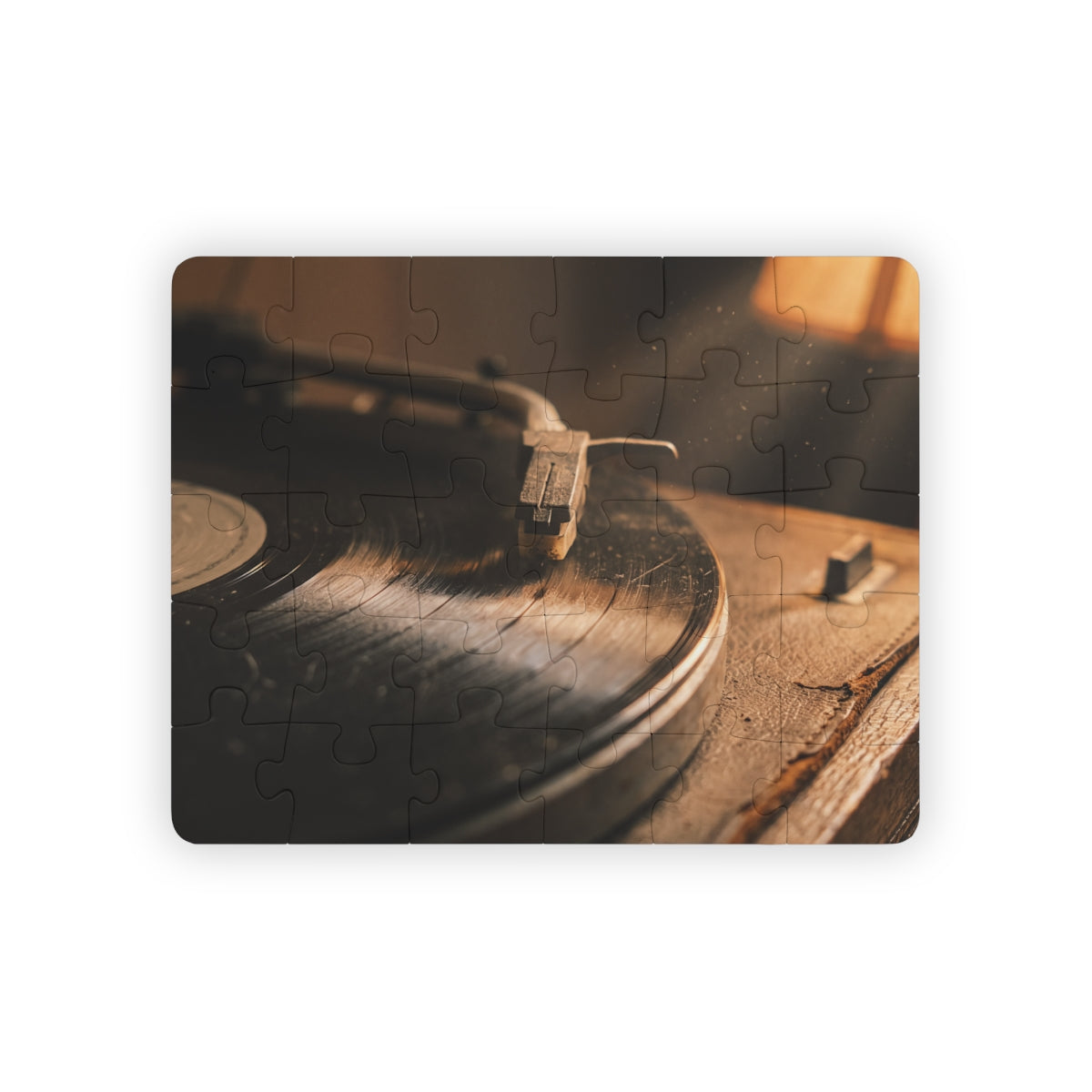 Kids' Vinyl Turntable 30-Piece Art Puzzle