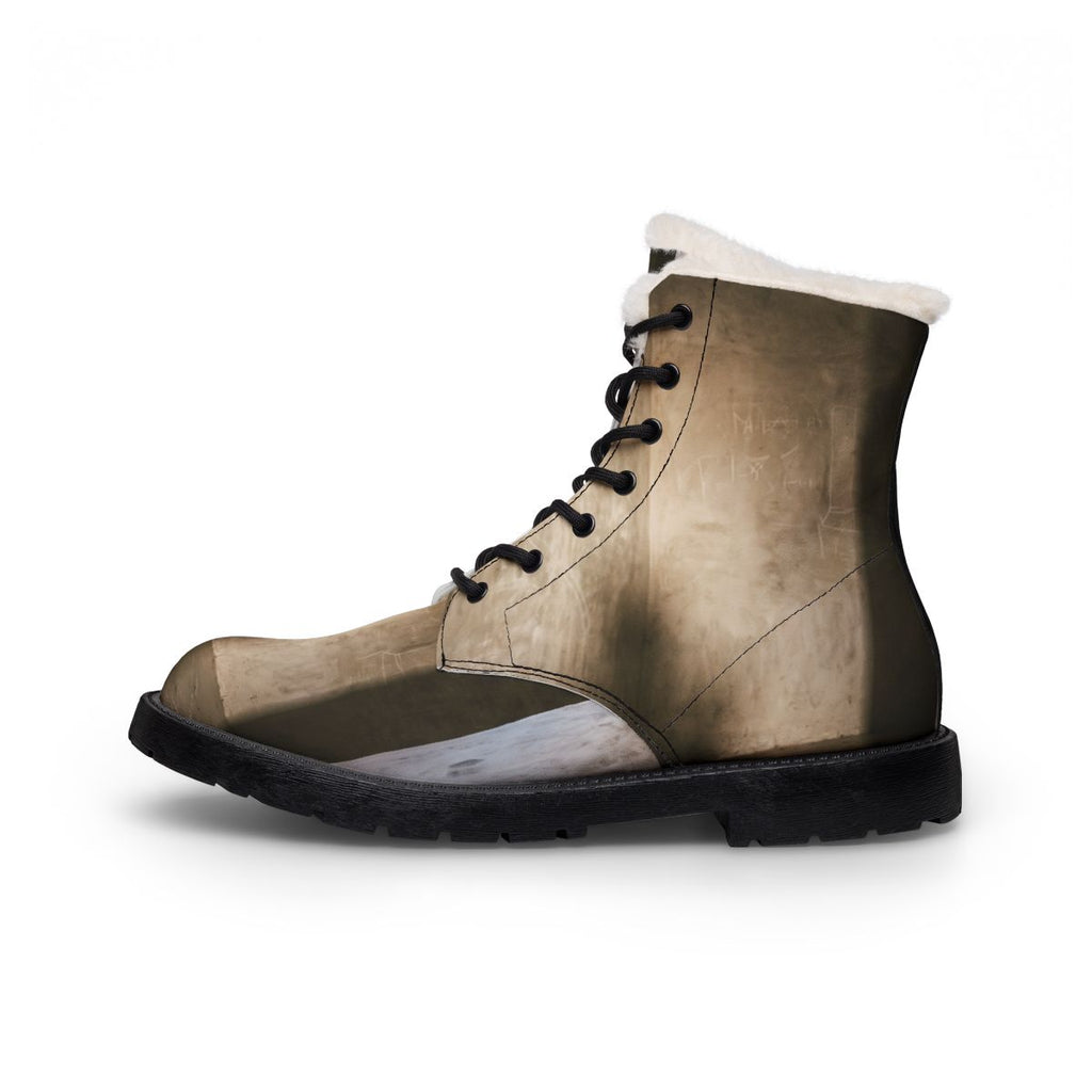 Men's Fur and Leather Boots - Shadows of the Citadel moody...