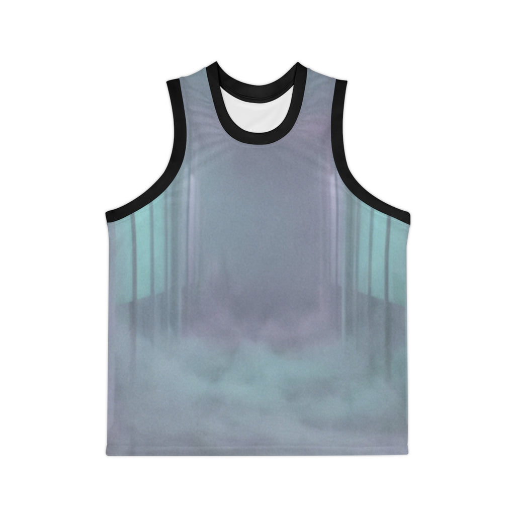 Men's Basketball Jersey - Liminal Fog | Echovira Gallery